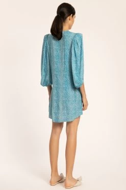 TORTOISE SHIRT WITH VOLUMINOUS SLEEVES AND KNOT -Varley Store CACS0031V212