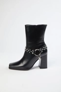 THE KOOPLES HEELED BOOTS WITH REMOVABLE JEWEL 7 THE KOOPLES HEELED BOOTS WITH REMOVABLE JEWEL -Varley Store Oct21 50