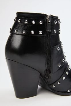 THE KOOPLES HEELED WESTERN BOOT WITH BUCKLE -Varley Store Oct21 52