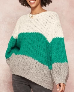 OVERSIZED COLORBLOCK CROCHET KNIT SWEATER -Varley Store ScreenShot2021 10 09at10.40.17PM