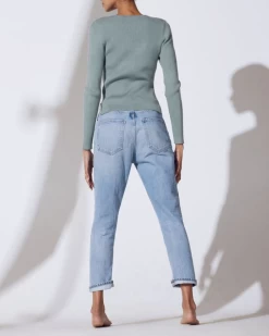 DOMO RIBBED VISCOSE-CREPE SWEATER TOP -Varley Store ScreenShot2021 10 15at8.05.32PM