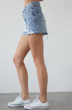 TWO-TONE COLORBLOCKED DENIM SHORTS -Varley Store ScreenShot2021 11 13at5.40.07AM