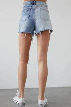 TWO-TONE COLORBLOCKED DENIM SHORTS -Varley Store ScreenShot2021 11 13at5.40.14AM
