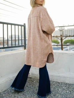 HOUNDSTOOTH BRUSHED SHIRT-JACKET 11 HOUNDSTOOTH BRUSHED SHIRT-JACKET -Varley Store ScreenShot2021 11 17at1.10.22PM