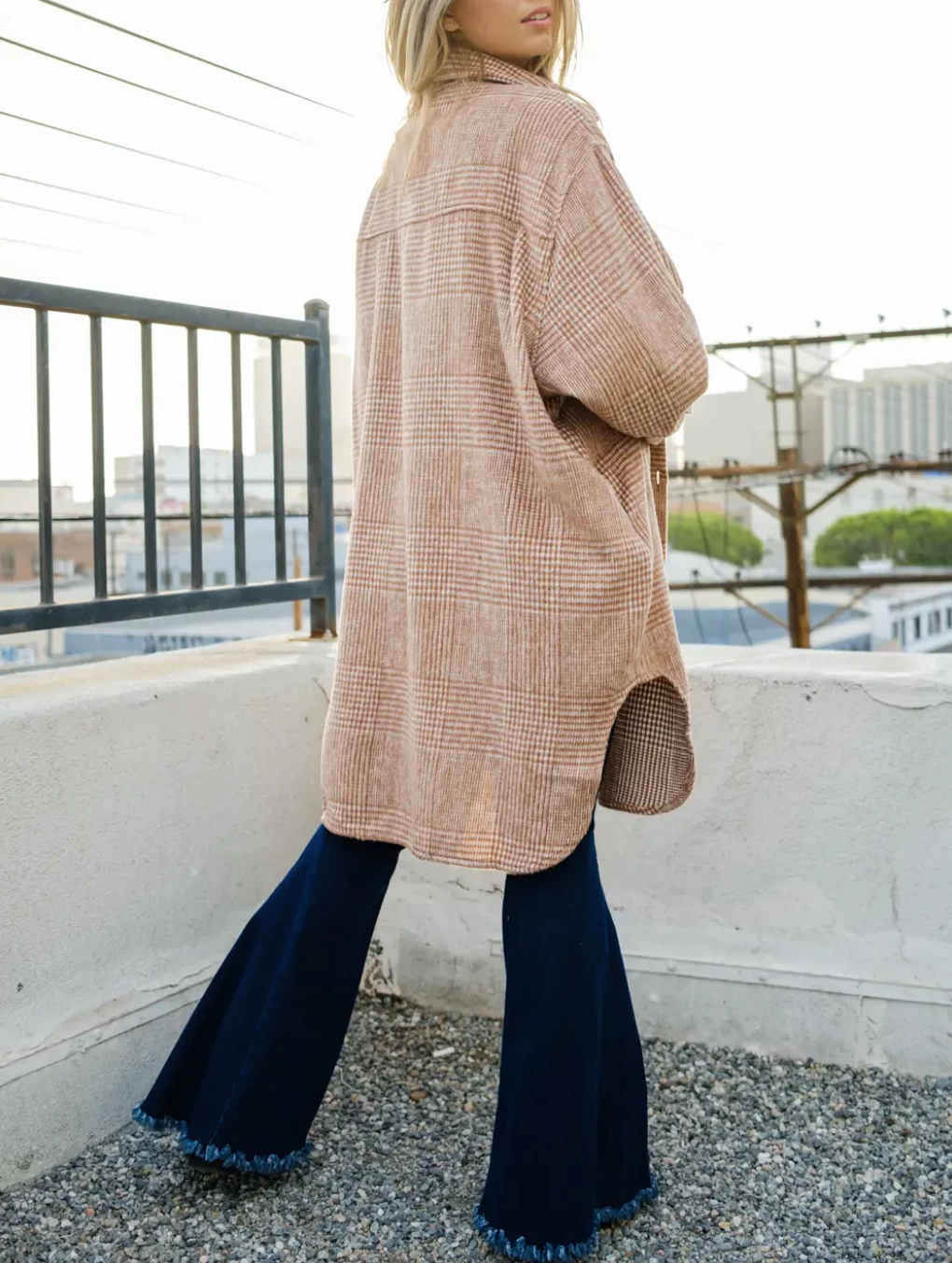 HOUNDSTOOTH BRUSHED SHIRT-JACKET 5 HOUNDSTOOTH BRUSHED SHIRT-JACKET - Image 5