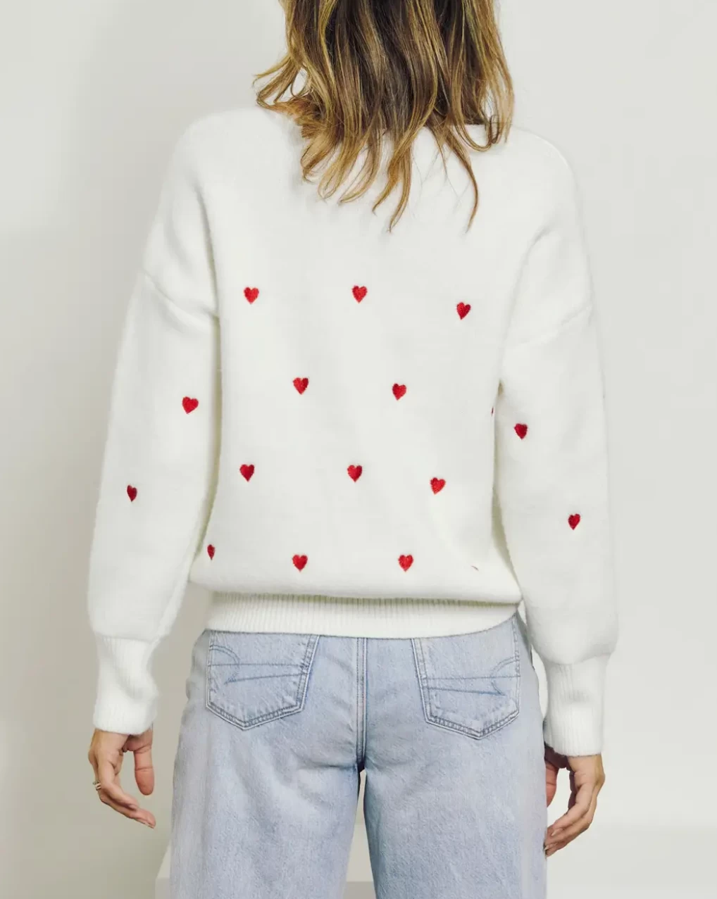 CROSS MY HEART EMBROIDERED SWEATER 5 CROSS MY HEART EMBROIDERED SWEATER - Image 5