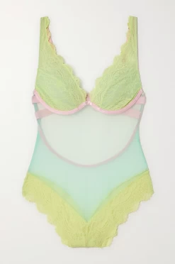 DORA LARSEN EMELIE LACE HIGH APEX BODYSUIT