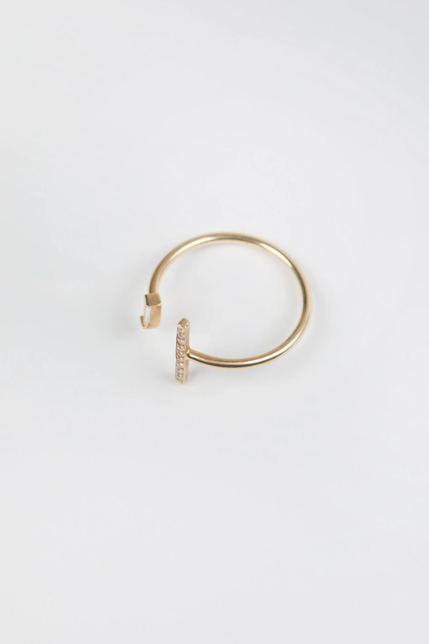 STICK AND BAGUETTE OPEN RING 4 STICK AND BAGUETTE OPEN RING - Image 4