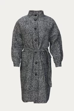 THE KOOPLES WOOL COAT WITH HIGH NECK