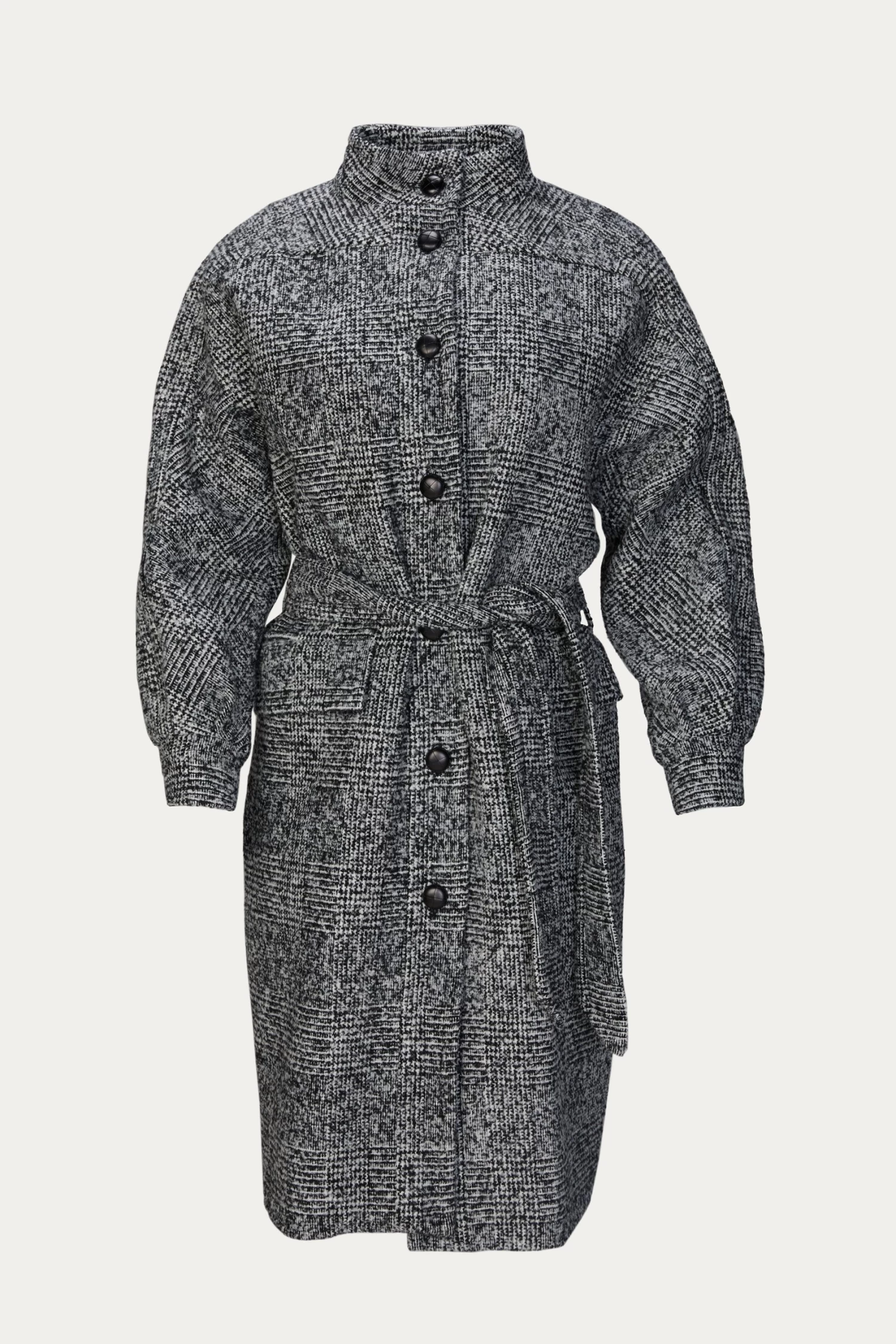 THE KOOPLES WOOL COAT WITH HIGH NECK 1 THE KOOPLES WOOL COAT WITH HIGH NECK