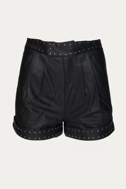 THE KOOPLES SHORTS WITH STUDDED BELT
