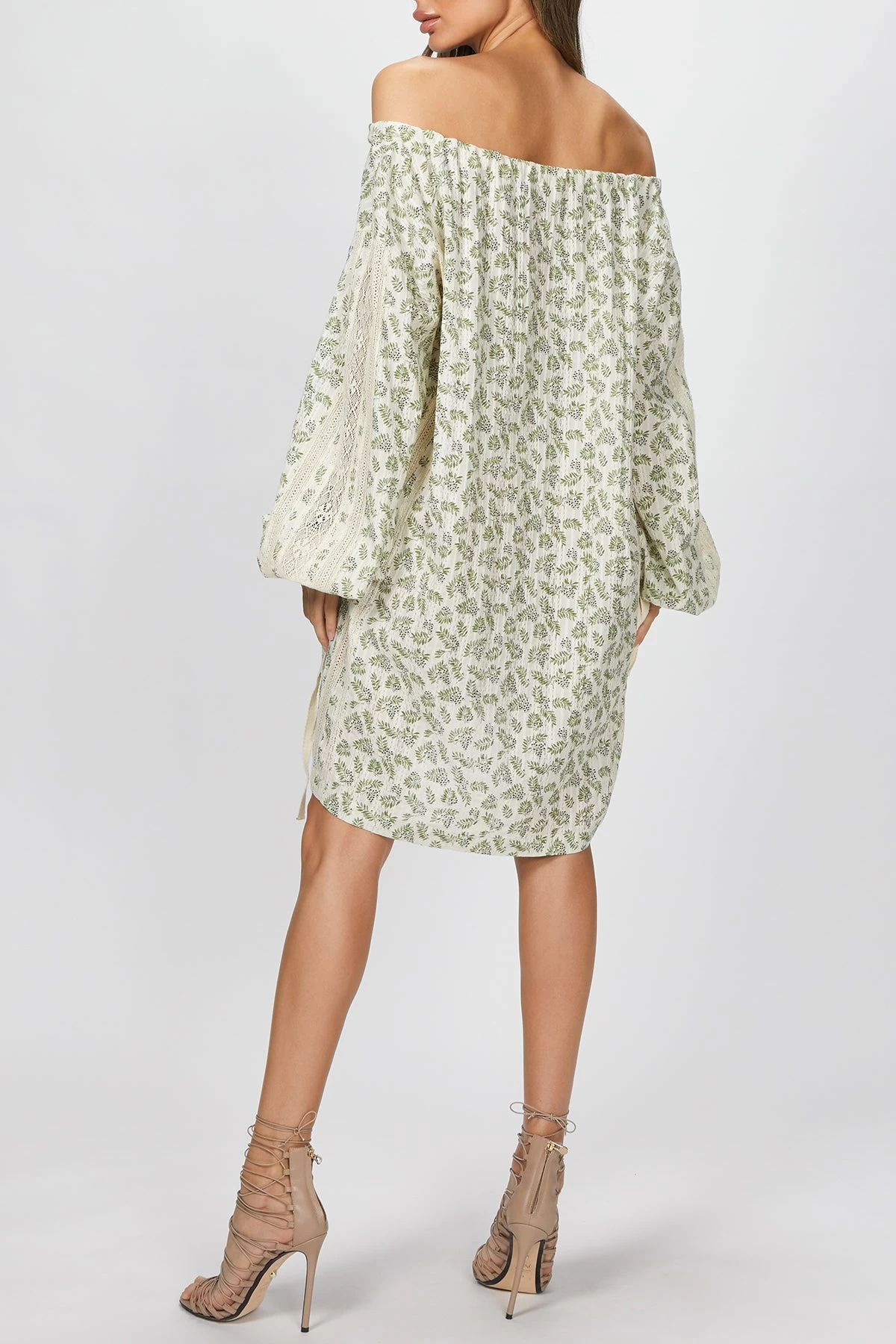 OFF-THE-SHOULDER MINI DRESS 3 OFF-THE-SHOULDER MINI DRESS - Image 3