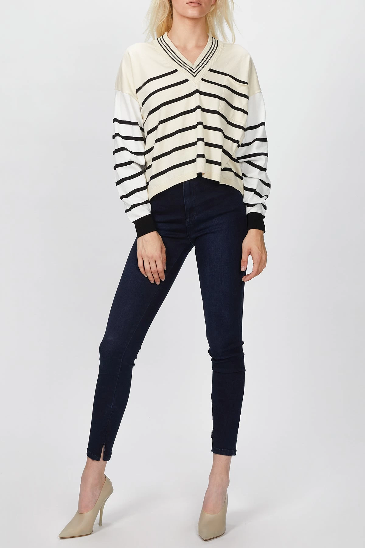 NUDE V-NECK SWEATER 2 NUDE V-NECK SWEATER - Image 2