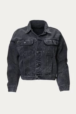 THE RYDER CROPPED ORGANIC DENIM JACKET