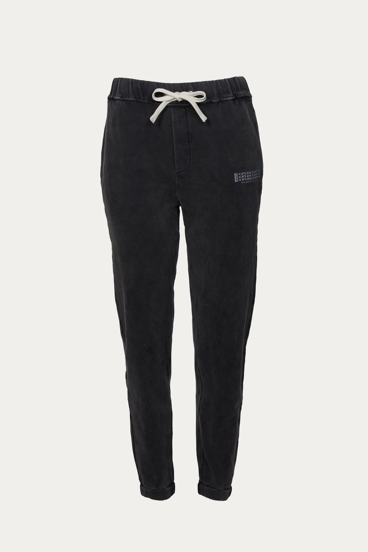 THE KOOPLES FADED BLACK JOGGERS 1 THE KOOPLES FADED BLACK JOGGERS