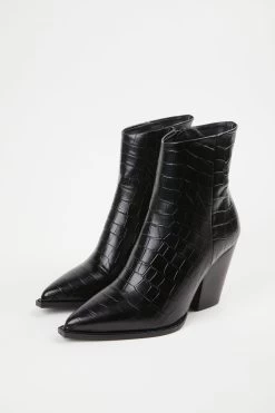 THE KOOPLES BLACK LEATHER BOOTS