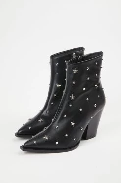 THE KOOPLES STAR STUDDED LEATHER BOOTS