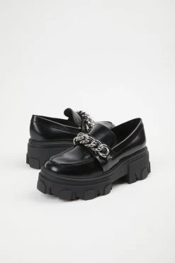 THE KOOPLES BLACK MOCCASINS