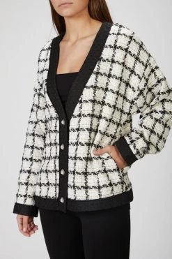 SISTER JANE SUPPER CLUB TWEED CARDIGAN 8 SISTER JANE SUPPER CLUB TWEED CARDIGAN -Varley Store SilenceCoStudioOnModelDec320206556