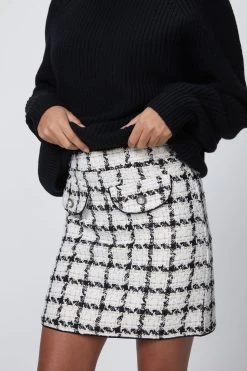 SISTER JANE SUPPER CLUB MINI TWEED SKIRT -Varley Store SilenceCoStudioonModelCheyenneDec320201601