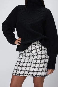 SISTER JANE SUPPER CLUB MINI TWEED SKIRT -Varley Store SilenceCoStudioonModelCheyenneDec320201604