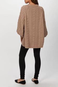 CHUNKY CABLE JUMPER 7 CHUNKY CABLE JUMPER -Varley Store TheSilenceCoCheyenneOnModelMarch2020210566