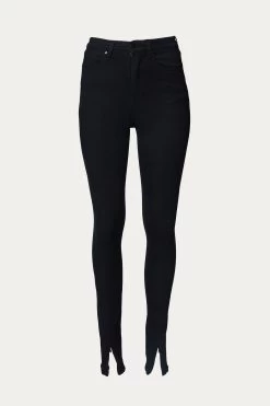 HIGH RISE SKINNY ZIP JEAN