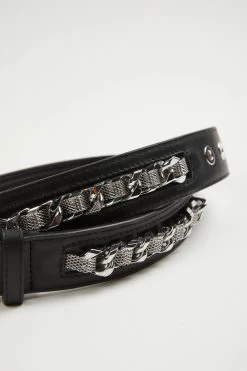 THE KOOPLES LEATHER BELT WITH CHAIN 15 THE KOOPLES LEATHER BELT WITH CHAIN -Varley Store TheSilenceCoEcommStudioJan2820212333