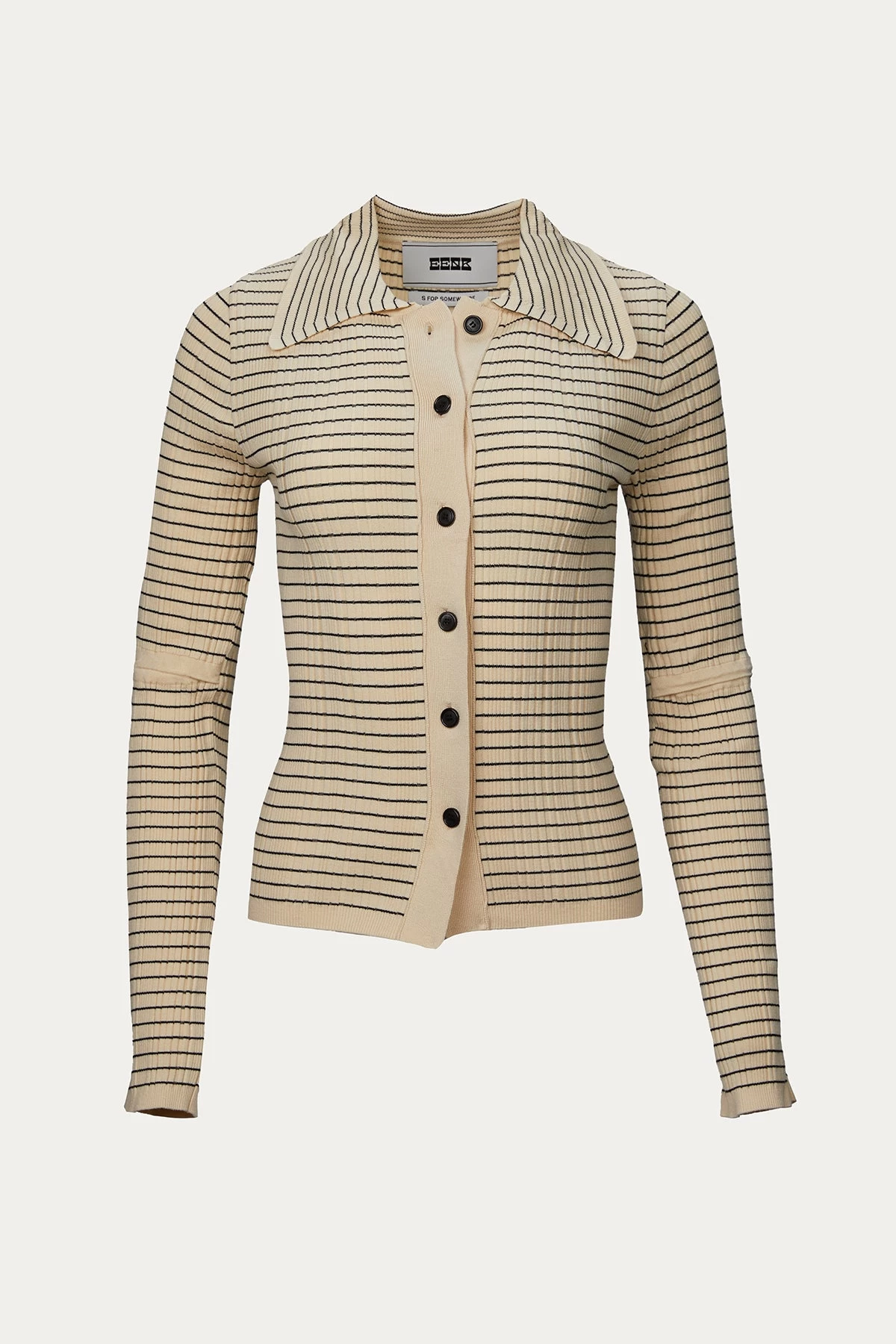 SINKY RIBBED KNIT CARDIGAN 1 SINKY RIBBED KNIT CARDIGAN