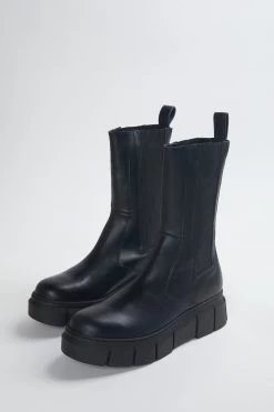 ALOHAS ARMOR LEATHER CHELSEA COMBAT BOOTS