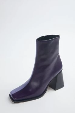 ALOHAS SOUTH COLORBLOCK PATENT-LEATHER ANKLE BOOTS -Varley Store TheSilenceCoInvisMannequinFeb2520220989