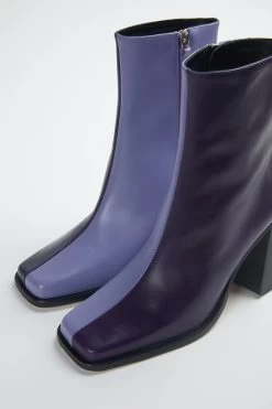 ALOHAS SOUTH COLORBLOCK PATENT-LEATHER ANKLE BOOTS -Varley Store TheSilenceCoInvisMannequinFeb2520220995