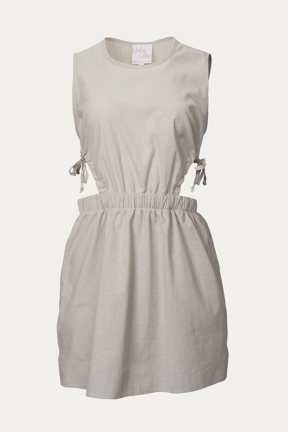 CUTOUT COTTON-TWILL MINI DRESS 1 CUTOUT COTTON-TWILL MINI DRESS