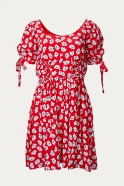 GOOD GRACE FLORAL-PRINT MODAL-BLEND MINI DRESS