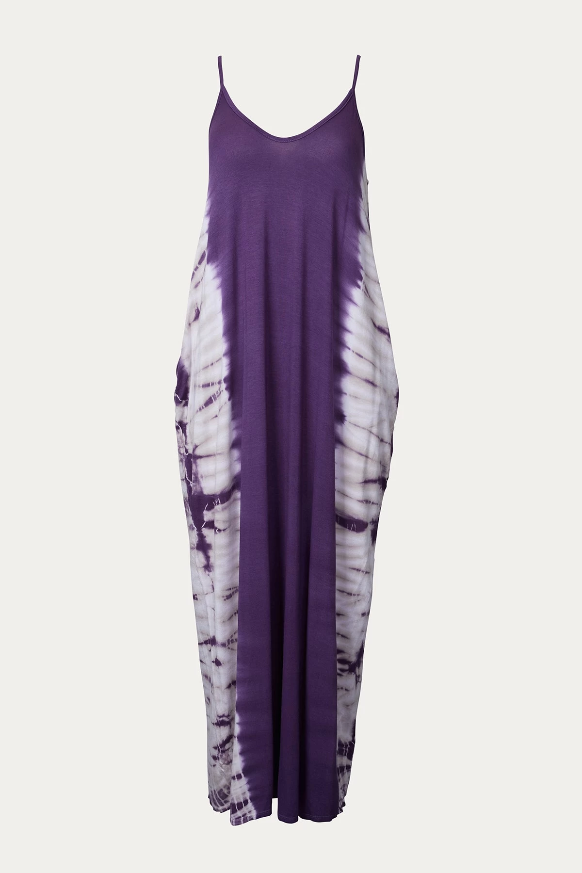 TIE-DYED STRETCH-MODAL JERSEY MAXI DRESS 1 TIE-DYED STRETCH-MODAL JERSEY MAXI DRESS