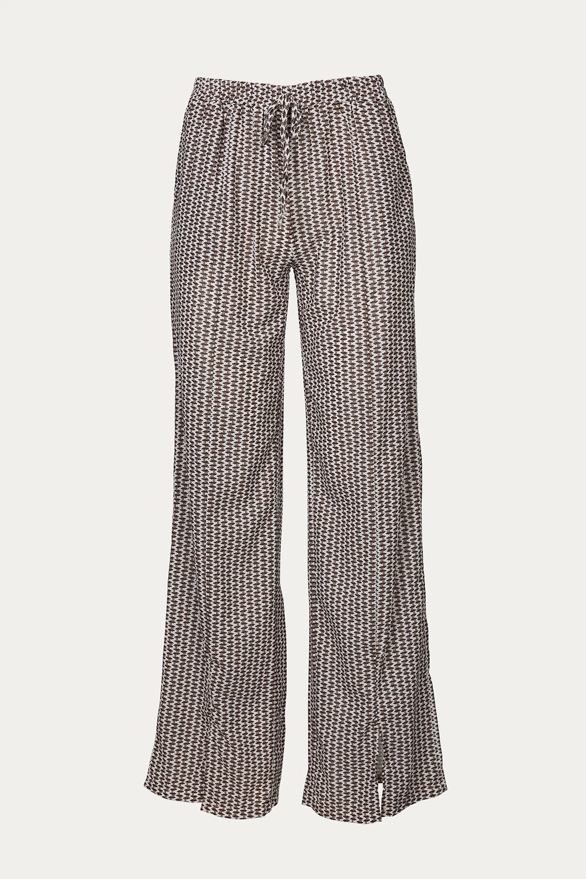 RELAXED SLIT-HEM PRINTED JERSEY PANTS 1 RELAXED SLIT-HEM PRINTED JERSEY PANTS