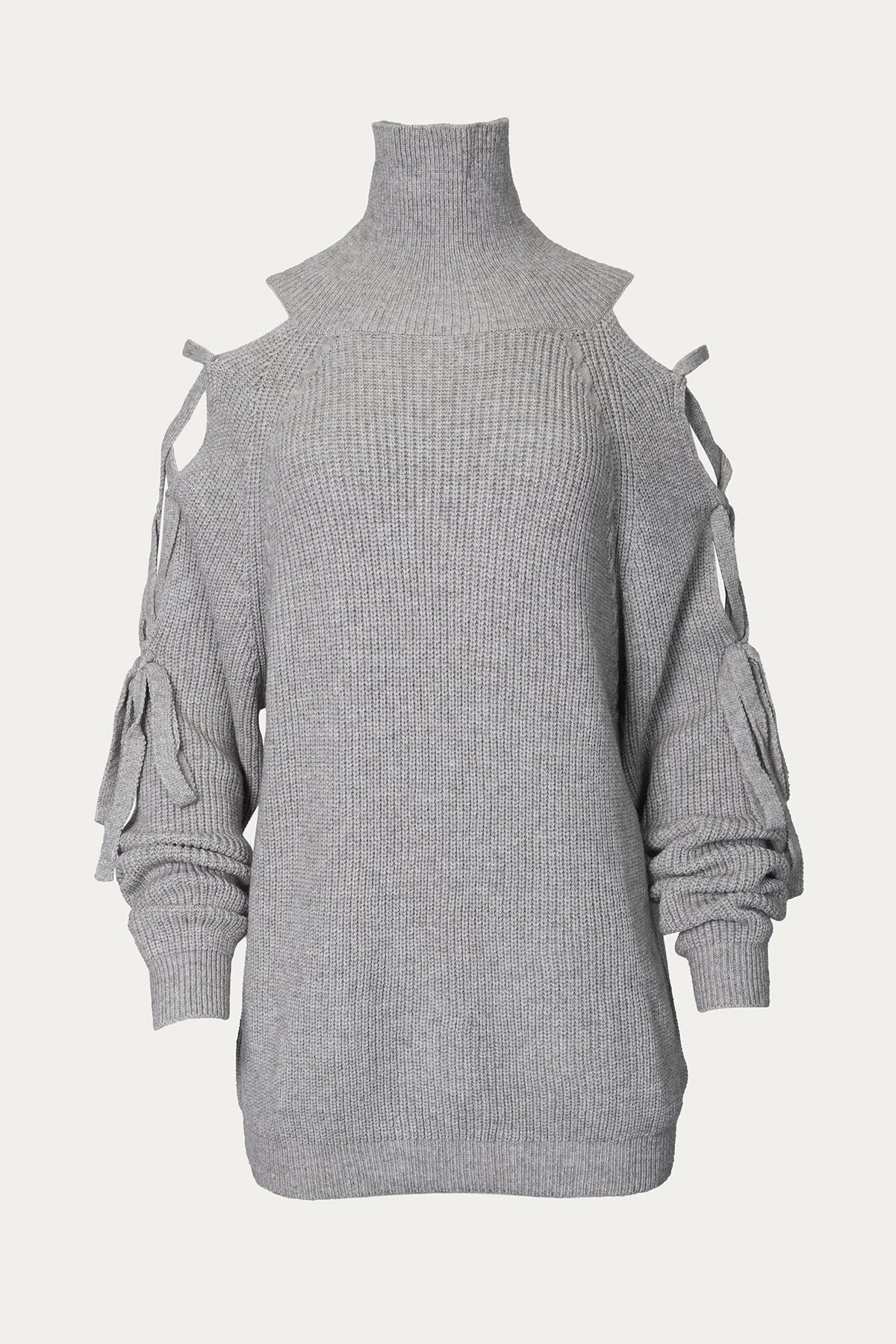 LACE-UP SHOULDER SWEATER 1 LACE-UP SHOULDER SWEATER