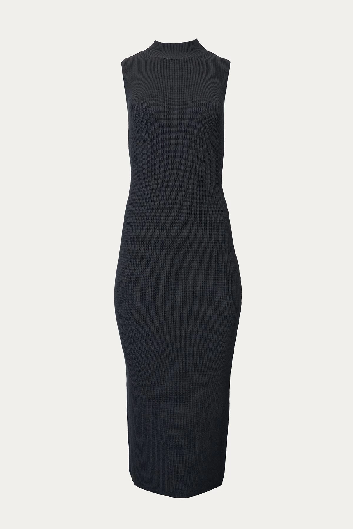 WILLOW RIBBED JERSEY OPEN-BACK SLEEVELESS TURTLENECK DRESS 1 WILLOW RIBBED JERSEY OPEN-BACK SLEEVELESS TURTLENECK DRESS