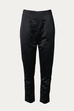 PLEATED SATIN PANTS