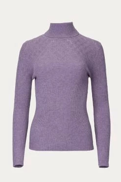 STRETCH-KNIT TURTLENECK SWEATER