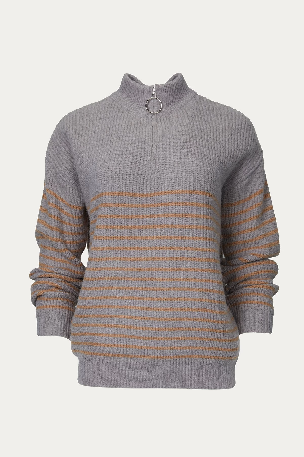 RIBBED HALF-ZIP SWEATER 1 RIBBED HALF-ZIP SWEATER