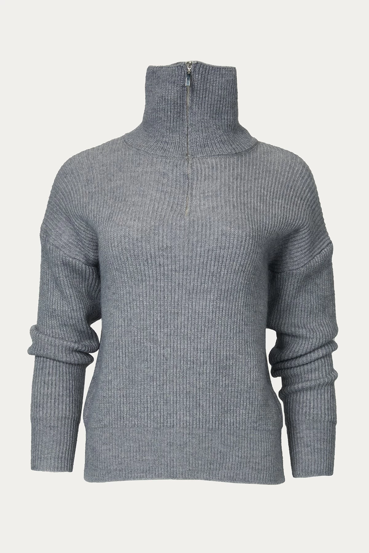 CIUT HALF-ZIP RIBBED SWEATER 1 CIUT HALF-ZIP RIBBED SWEATER