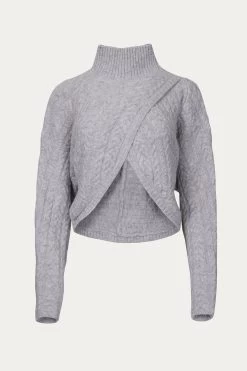 AMELIA CROSS FRONT TURTLENECK