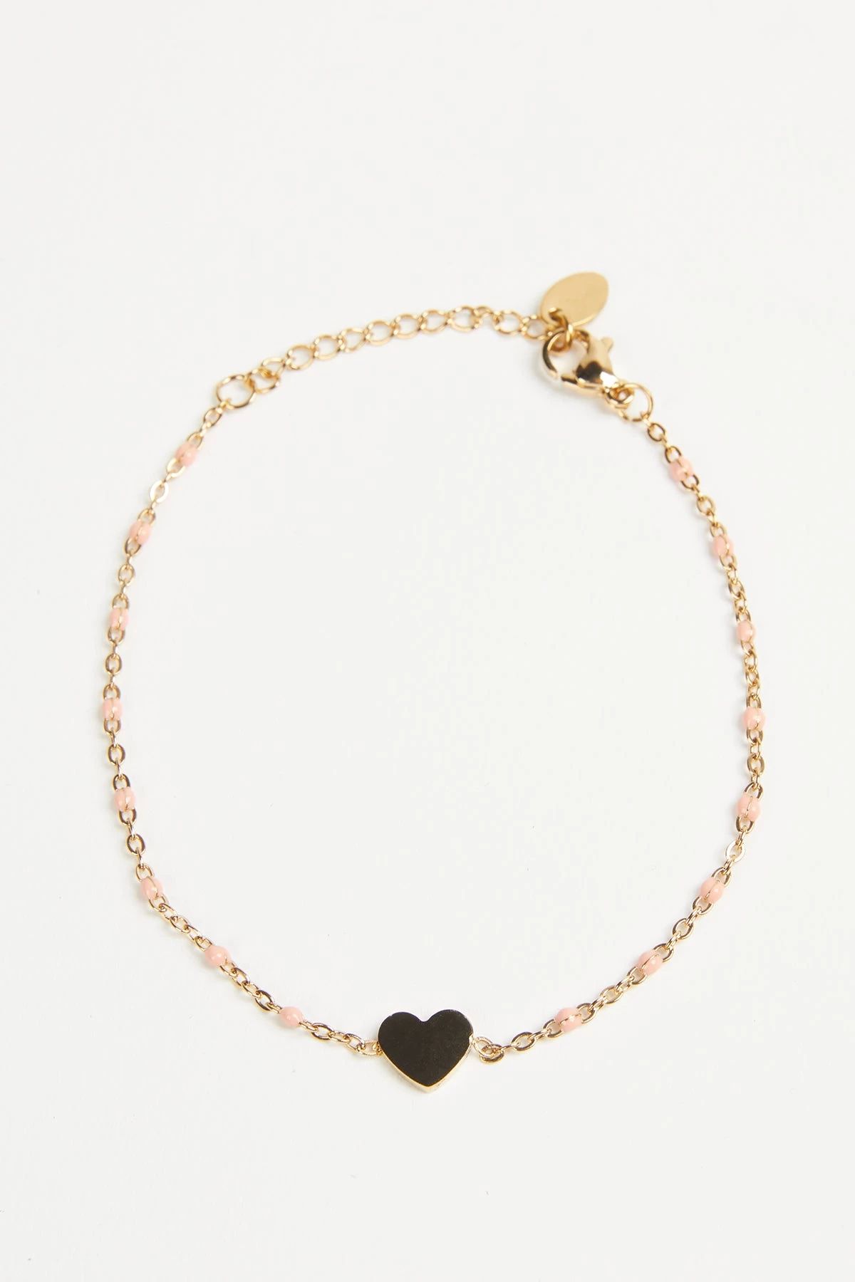 DAINTY GOLD HEART BRACELET 1 DAINTY GOLD HEART BRACELET