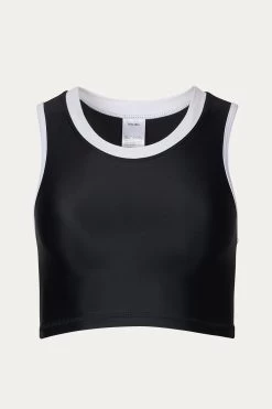 CROP SWIM TOP