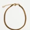 GOLD HERRINGBONE BRACELET