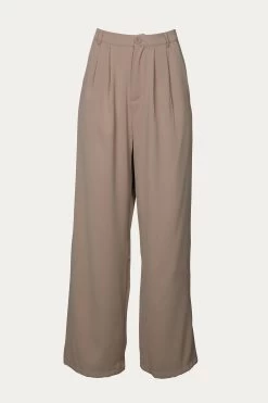 PLEATED WIDE-LEG PANTS