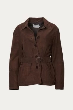 TYRA SUEDE TRENCH COAT