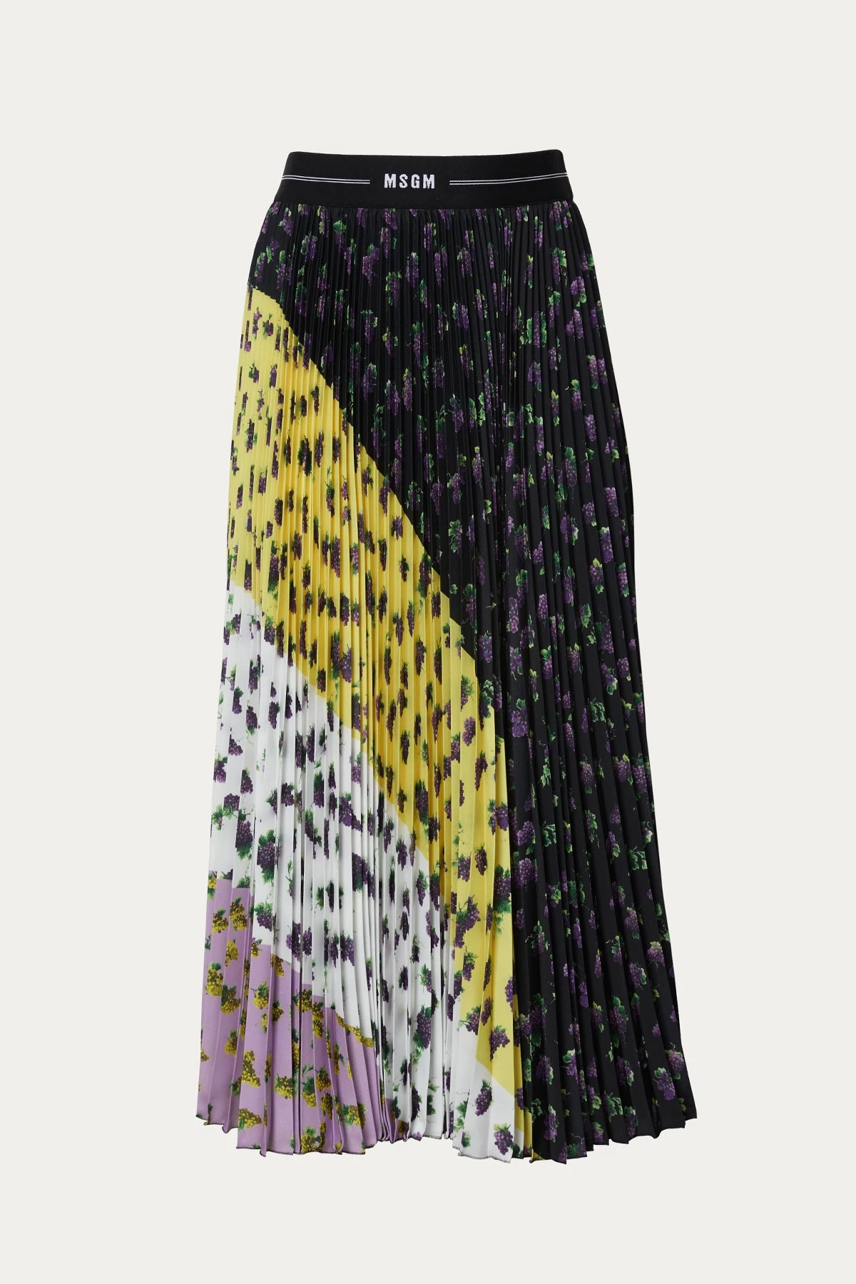 MSGM LOGO WASITBAND PLEATED SKIRT 1 MSGM LOGO WASITBAND PLEATED SKIRT