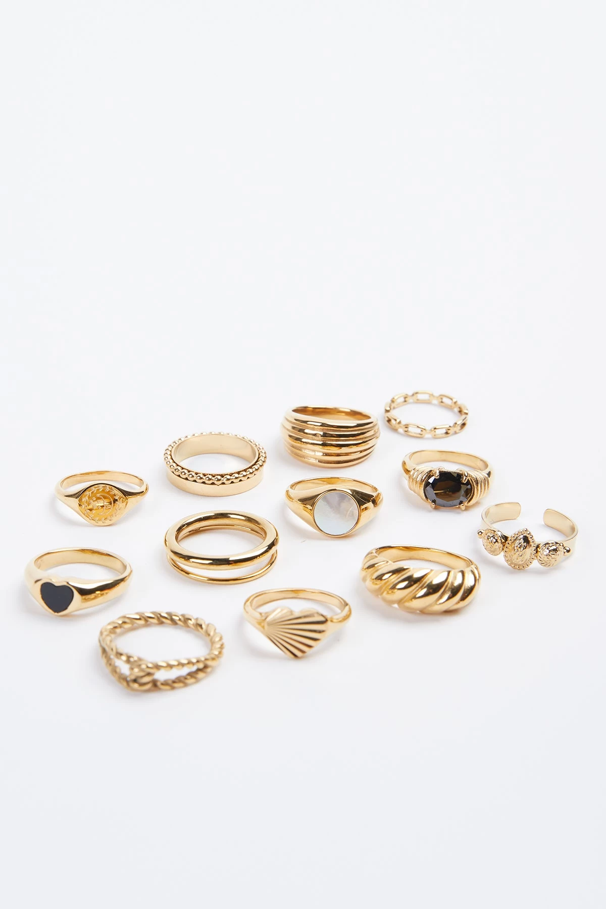 RETRO GOLD RING SET 2 RETRO GOLD RING SET - Image 2